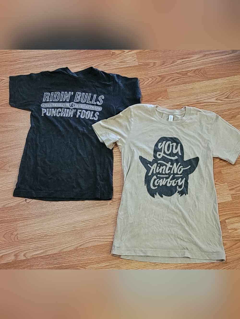 Dale Brisby You Ain't No Cowboy & Ridin' Bulls Graphic Tee - Two Shirts